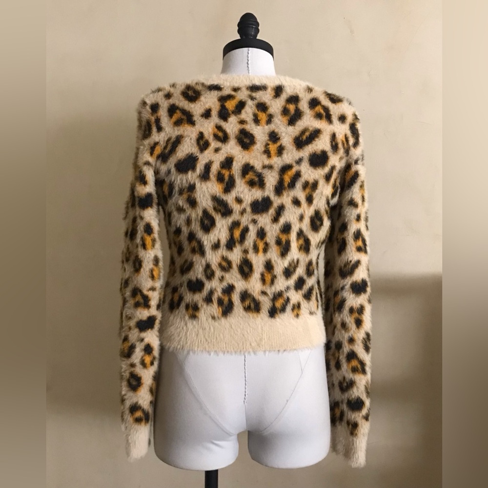 Forever 21 Cream and Brown Fuzzy Sweater - Picture 6 of 10